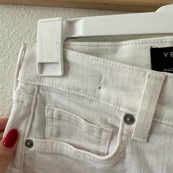 NWT! Veronica Beard- Carly Kick Flare high rise + raw hem in white. Sz 27 - Picture 10 of 14